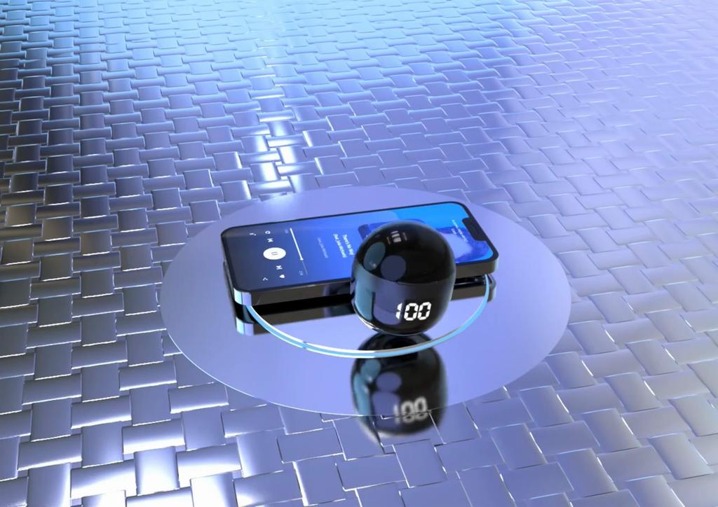 SM001 Invisible אוזניות Bluetooth 5.3 אוזניות אלחוטיות בתוך האוזן עם הפחתת רעש מיקרופון אוזניות אוזניות בס כבד לטלפון חכם