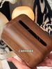 Vintage Wood‑Grain Tissue Box Decor Desktop Napkin Container for Living Room