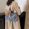 Large Capacity Tote Bag Women's Vintage Shoulder Crossbody Bag Underarm Bag