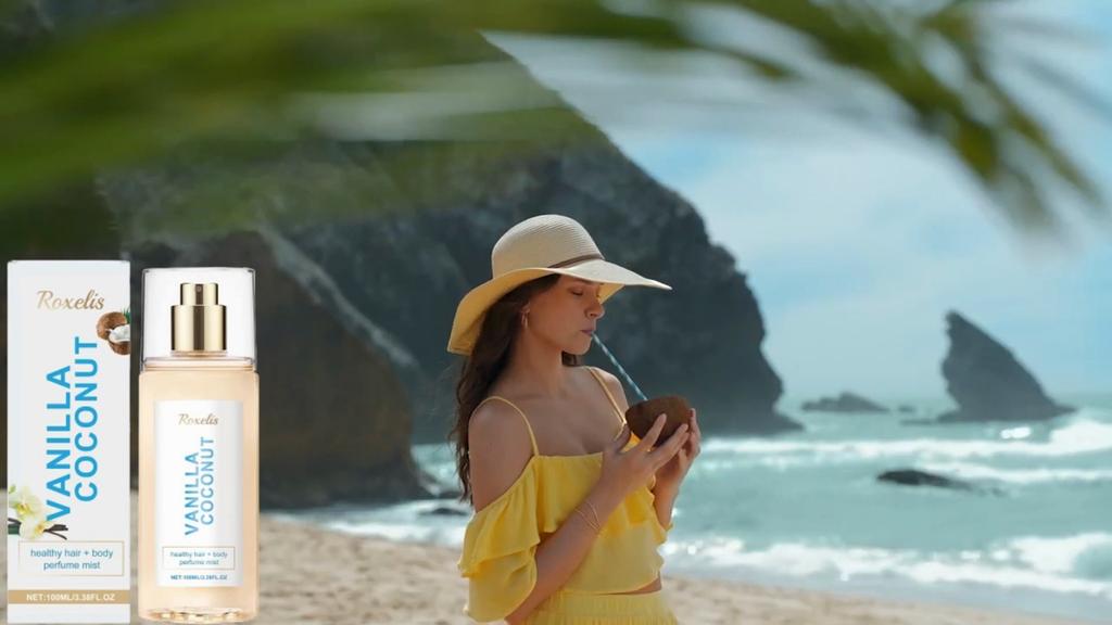 Vanilla Coconut Body Spray-Long-lasting, refreshing, and romantic portable perfume