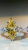 Tancise 925 Sterling 8*16 Ring Female 7-carat Full Diamond Horse Eye Hero Set Ring Female