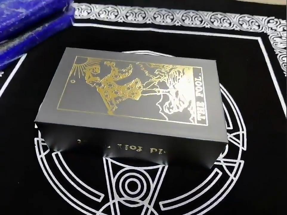 Tarotová stolní tarotová stolní hra ze zlaté fólie PVC voděodolná proti opotřebení Nová karetní hra Party hra pro více hráčů