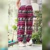 Elephant Pants Long Adjustable Elastic High Waistband Strap Jumper  Unisex Man Women Print Thailand Casual Streetwear Beach Bohemian Retro Vintage