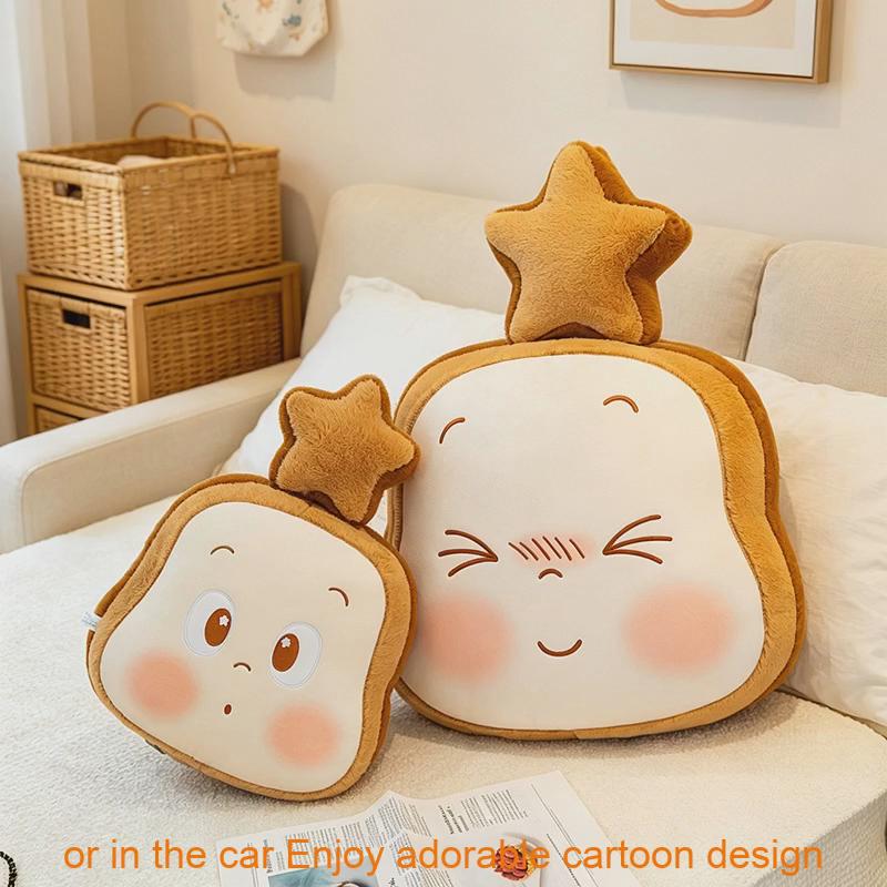 Twinkle Twinkle Toast Pillow Plush Toy For Office Nap Support And Gift For Women