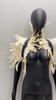 Feather Shawl Cape Costume Cloak With Faux Fur For Performance And Dance Shows