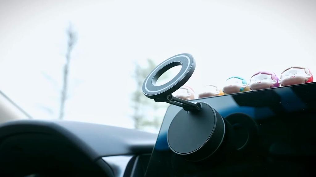 Superstarke magnetische Handyhalterung, verbesserter ABS, 360° drehbares und faltbares Design, mit einem Vakuumnapf