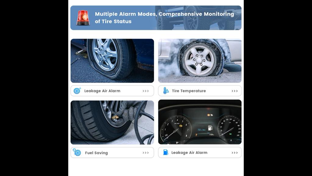 USB Android TPMS With Sensors Tire Pressure Monitoring Alarm System Exchange Wireless Transmission Tyre Pressure Monitoring System