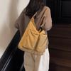 Women's Shoulder Bag Solid Color Tote Bag Student Travel Bag