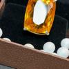 Orange Sapphire Pendant 925 Sterling Silver Cushion 132.60 Ct Gems CERTIFIED MY-401-K