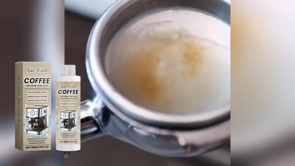 Jue-fish Coffee Machine Descaler Specialized Cleaning Agent for Coffee Machines Limescale Stain Cleaner & Refresher 100ml
