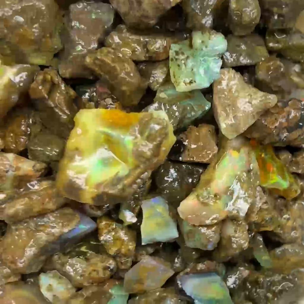 250.36 Ct Natural AAA Fire Opal Ethiopian Rough CERTIFIED Loose Gemstones RS-47