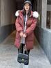 Fashion Winter Coats Woman Long Parkas Hooded Faux Fur Collar Thick Warm Women's Jackets