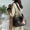 Borsa a tracolla da pendolare multi-tasche ad alta capacità in PU da donna, portatile