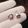 Amethyst Gemstone 925 Sterling Silver Handmade Women's Jewelry Pretty Studs Earring 1" For Anniversary Gift EE-181-6