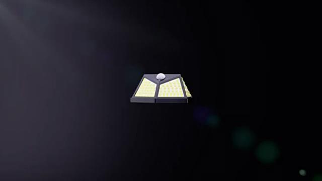 Intelligent Outdoor Solar Wall Light Induction Wall Light,100LED Floodlight,suitable for Porch,courtyard,terrace,garage,garden,energy-saving Lighting