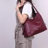 Women PU Leather Hobo Shoulder Bag Large Capacity Soft Handbag Fashion Casual Top‑handle Tote Bag Multi‑pocket Daily Shopping Work Hand Bag For