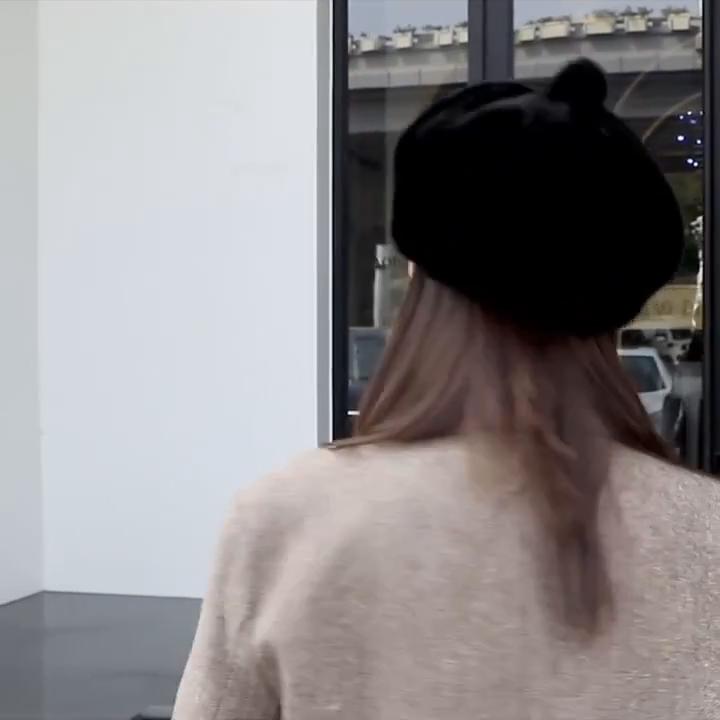 New Beret Winter Pumpkin Hat Women's Hat Foreign Style Fashion Thickened Versatile Warm Hat