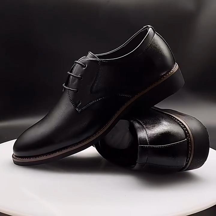 Classic Luxury Vintage Fashion Outdoor Men's Extra-Large Casual Leather Shoes for Business Formal Wear Dad Shoes with Laces Comfortable Shoes