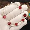 Pink Rubellite Gemstone 925 Stamped Silver Jewelry Handmade Round Stone Bracelet RB-14-15