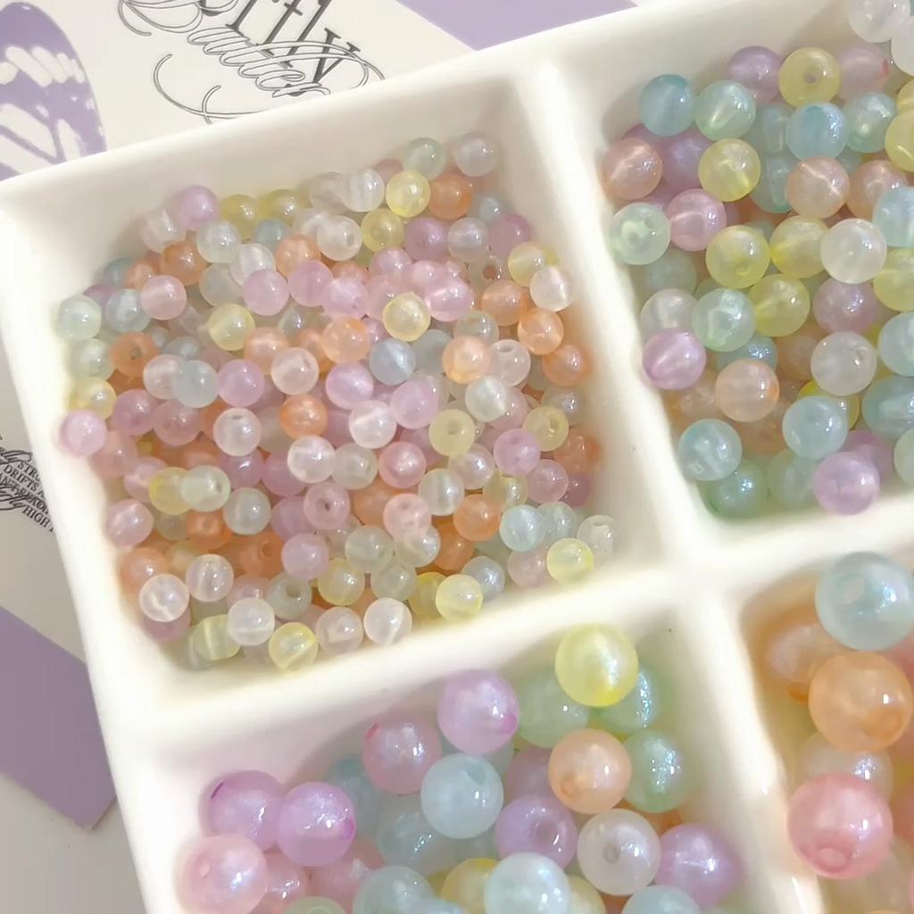 6-16mm 10 STÜCKE/Mehr Acrylperlen Meerjungfrau Runde Perlen für Halskette Armband DIY Schmuckherstellung