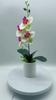 Artificial Bonsai Plant No-watering Realistic Weather-resistant Outdoor Indoor Fresh-keeping Potted Fake Orchid Flower for Balcony