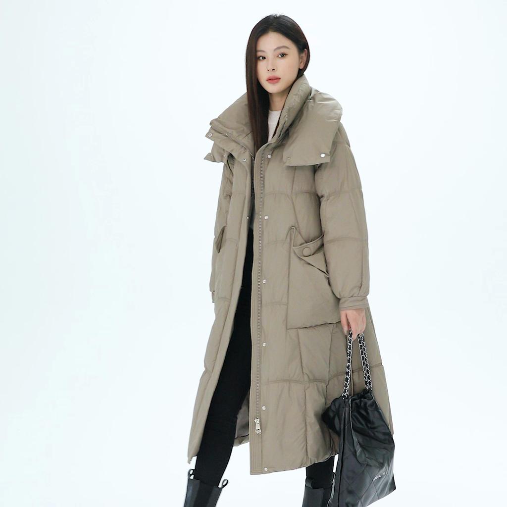 Fashion Woman Winter Coats With Belt Thick Warm Casual Winter Jacket Women's Long Parkas