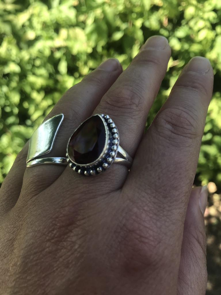 Jeweloporium Anello Donna In Argento Sterling 925 Con Pietra Labradorite Grigia - Fatto A Mano, Regalo Perfetto - 2