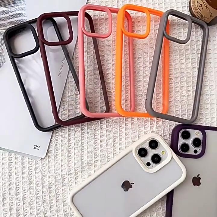 Luxury Transparent Candy Phone Case For iPhone 11 12 13 14 15 16 Pro Max Shockproof Clear Bumper Cases Cover