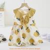 Princess Girl Summer Dress With Cotton Blend Fabric For Toddler Girls