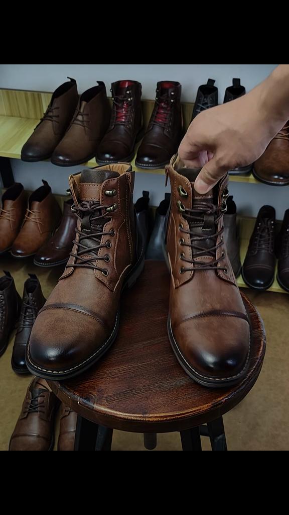 Size 39~48 Ankle Boots For Men Men's Leather Boots Brand Boot for Men #AL606