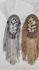 Clothes Decoration High Gloss Stylish Beaded Tassels Chain Female Male Shoulder Epaulet Brooch Board