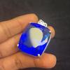Blue Topaz Pendant Cushion 925 Sterling Silver Natural 135.3 Ct Gems CERTIFIED my-413-k