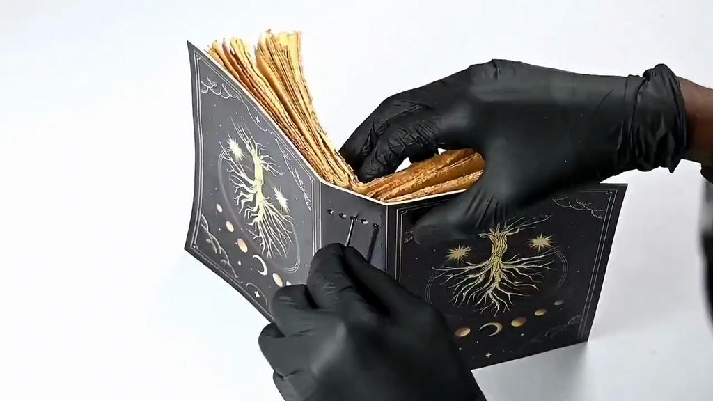 Tree of Life Leather Grimoire Journal: Blank Book of Shadows, Vintage Lock