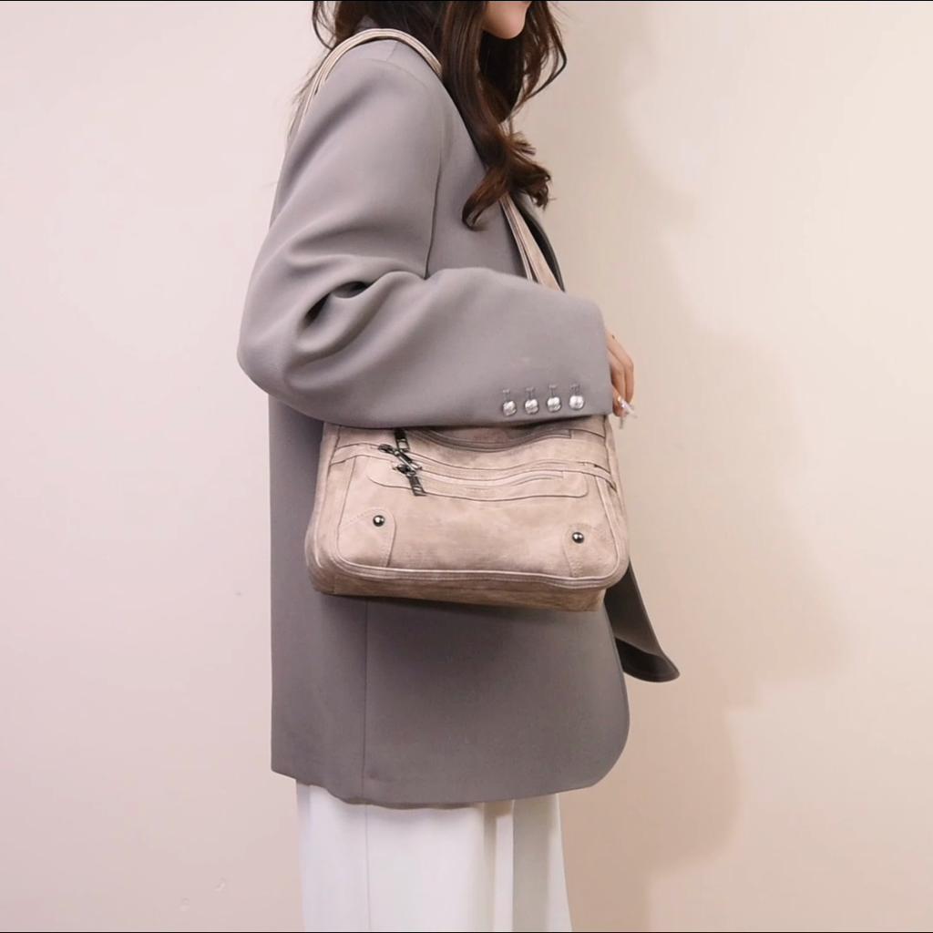 Women's Middle-aged Mother Bag Large Capacity Tongle Bag Multi-pocket Crossbody Bag Shoulder Bag