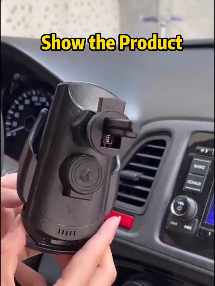 Car Wireless Charger Stand Auto Car Vent Mount Mobile Phone Holder Dock Fast Wireless Charging Station Bracket Infrared Induction Devices