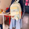 Large Capacity Girls Backpack Color Contrast Student Schoolbag