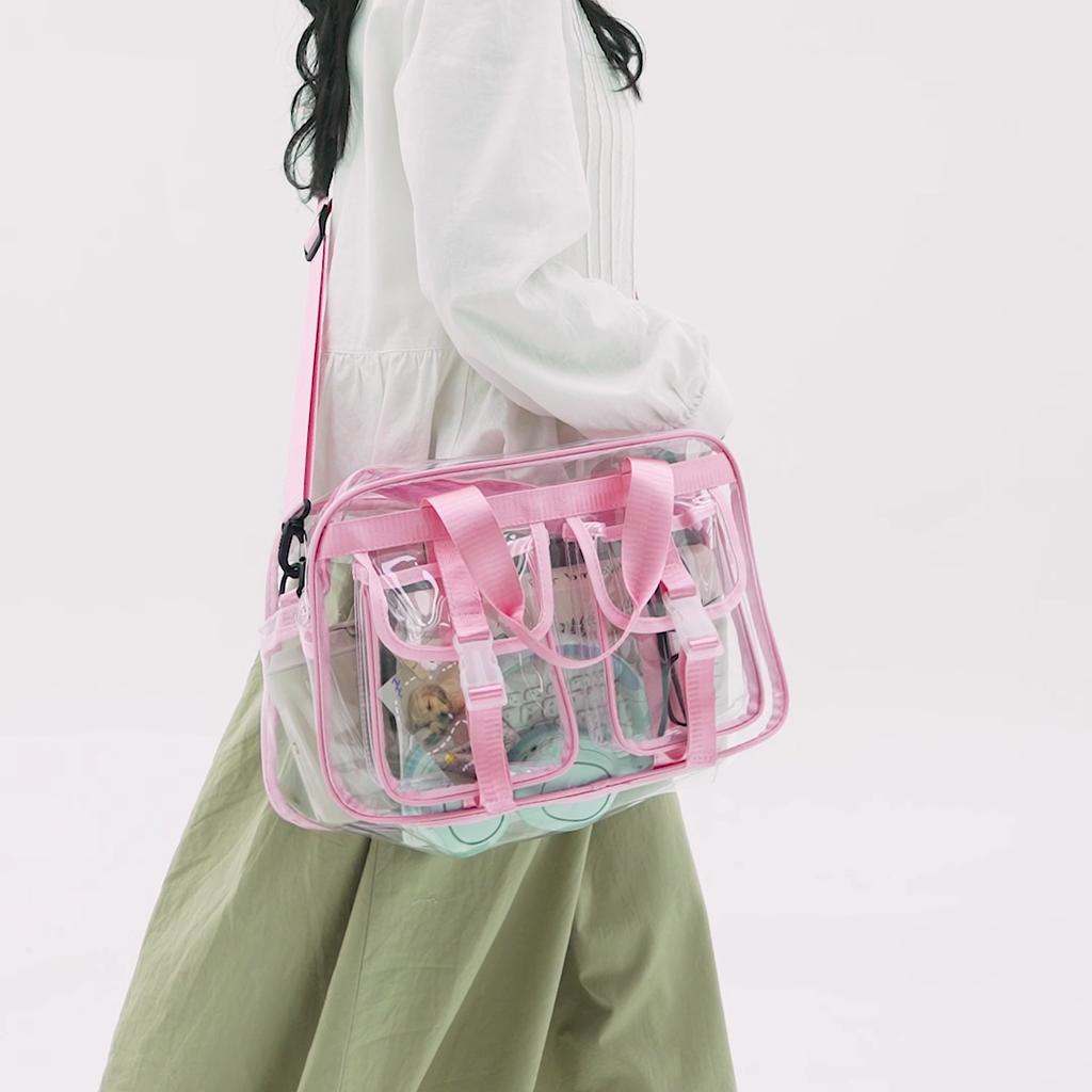 Transparent Travel Bag Women's Large Capacity Yoga Bag Swimming Bag