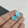 Natur Australischer Triplet Opal Edelstein Ohrringe, 925 Sterlingsilber Ohrring, Handgefertigter Boho Silberschmuck Hängeohrringe, Hochzeitsgeschenk