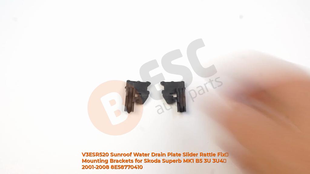 V3ESR520 Sunroof Water Drain Plate Slider Rattle Fix Mounting Brackets for Skoda Superb MK1 B5 3U 3U4 2001-2008 8E58770410
