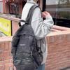 Womoen Large Capacity Denim Backpack Middle School Student Schoolbag