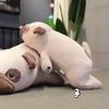 Cozy Pug Dog Plush Cushion Fluffy Hugging Toy For Relaxation Perfect Gift For Friends