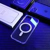 Pro Magesafe Magnetic Transparent Wireless Charging Case Pro iPhone 16 15 14 13 12 11 Pro Max Plus Mini X 7 8 Nárazuvzdorný kryt PC