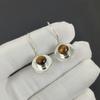 Natural Tiger Eye Gemstone Earrings, 925 Sterling Silver Earring, Handmade Boho Silver Jewelry Dangle Earrings, Birthday Gift
