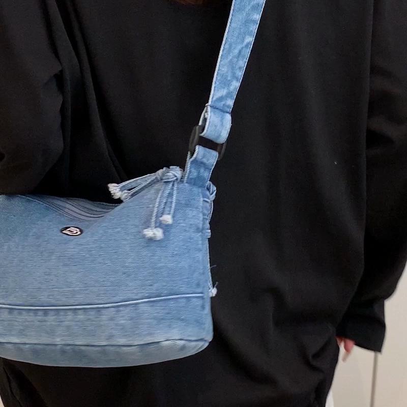 Women's Denim Bag Multi-Function Shoulder Bag Crossbody Bag
