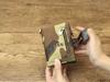 HUMERPAUL Men cowhide wallet Oxford cloth RFID anti-theft credit card bag coin purse with chain wallet with photo window