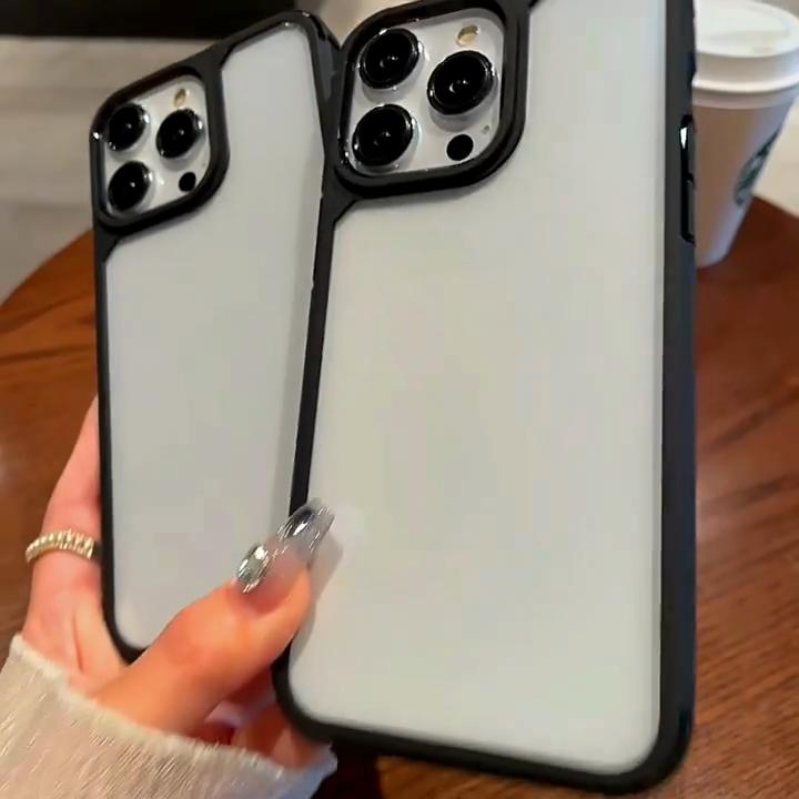 Luxury Gold Armor Clear Acrylic Phone Case for iPhone 15 Pro Max 14 Plus 13 12 11 Pro XR XS 8P 7 SE 2020 All-inclusive Fall Protection Cover