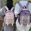 Sports Backpack Large Capacity Lightweight Color Block Backpack Unisex Student Schoolbag