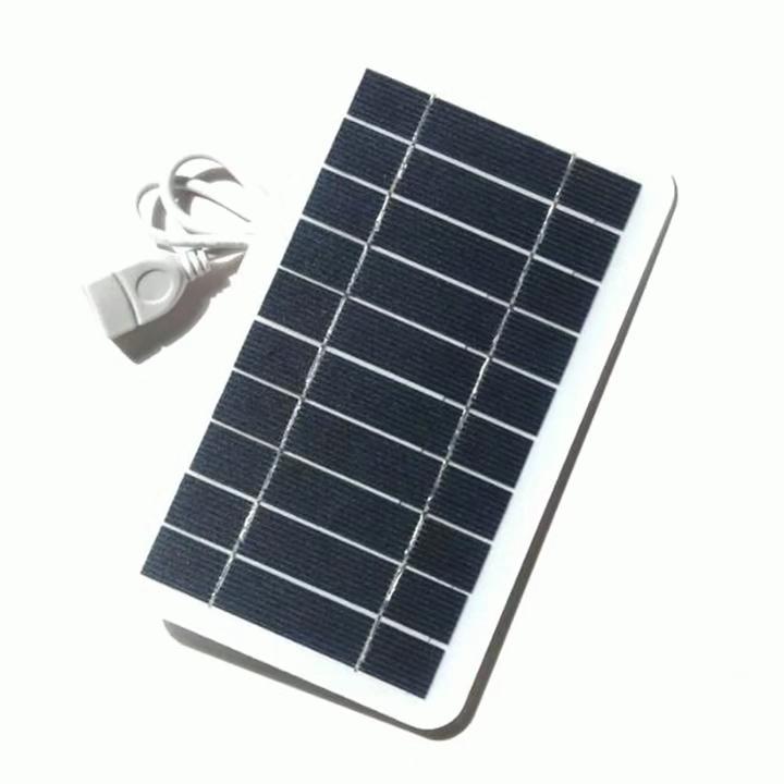 5V 2W USB Solar Panel Outdoor Hiking Waterproof Camping Portable Battery Mobile Power Battery Solar Mobile Phone Charger