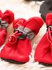 4pcs/set Waterproof Pet Dog Shoes  Anti-slip Rain Boots Footwear for Small Cats Dogs Puppy Dog Pet Booties Pet Paw Accessories