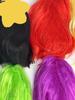 Colored Bob Synthetic Hair Wigs with Bangs for Women Halloween Costume Cosplay Party Use Black Green Purple Pink Blonde
